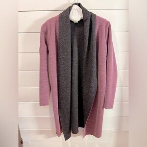 🩷 DEVINA LOUISE Handmade Wool Open Cardigan – Size M/L (estimated)